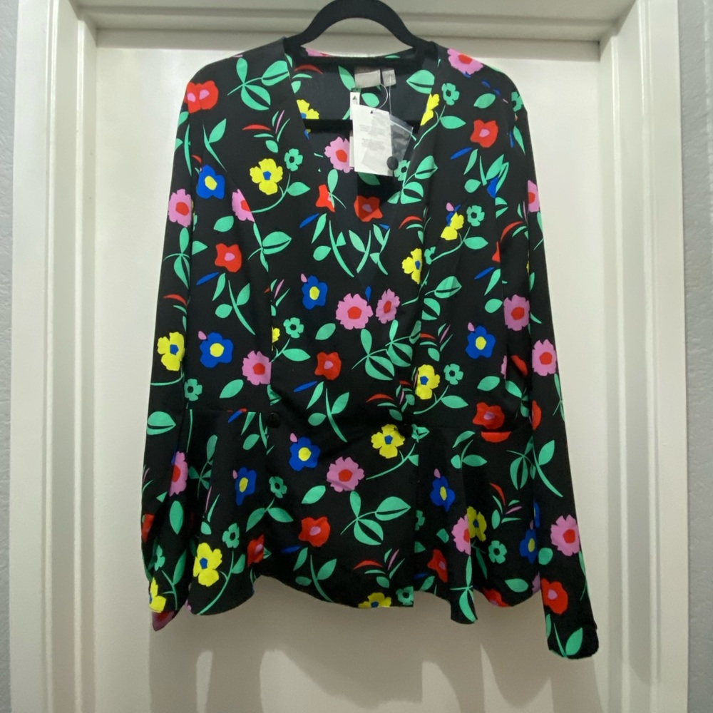 Floral Peplum Blouse